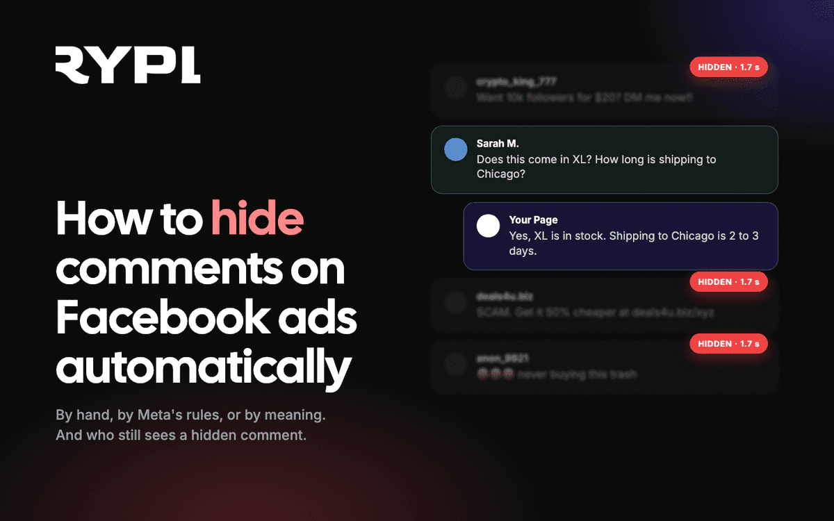 How to Hide Comments on Facebook Ads Automatically (2026)