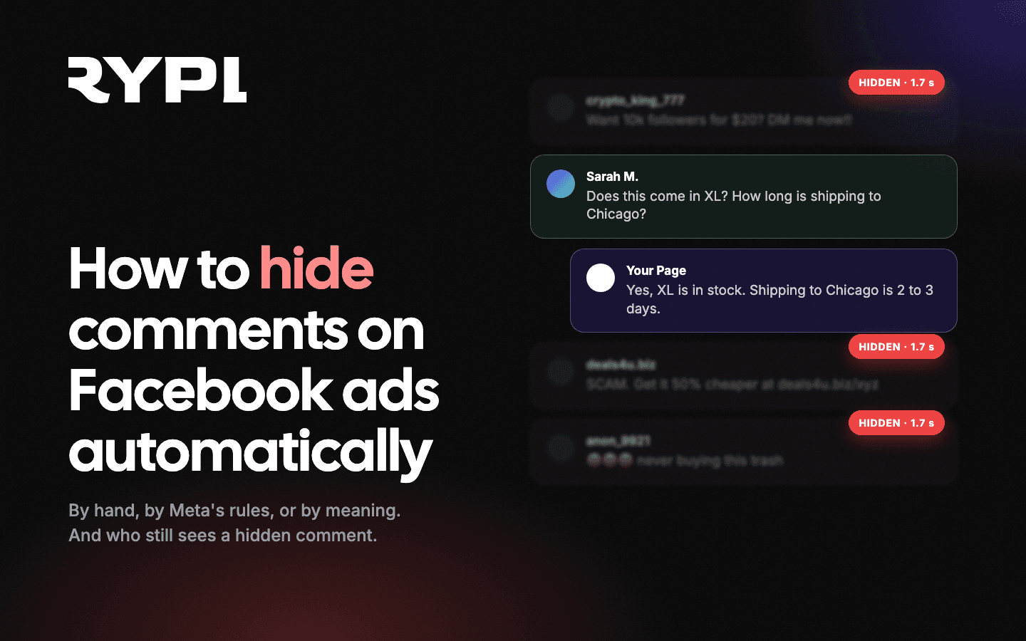 How to Hide Comments on Facebook Ads Automatically (2026)